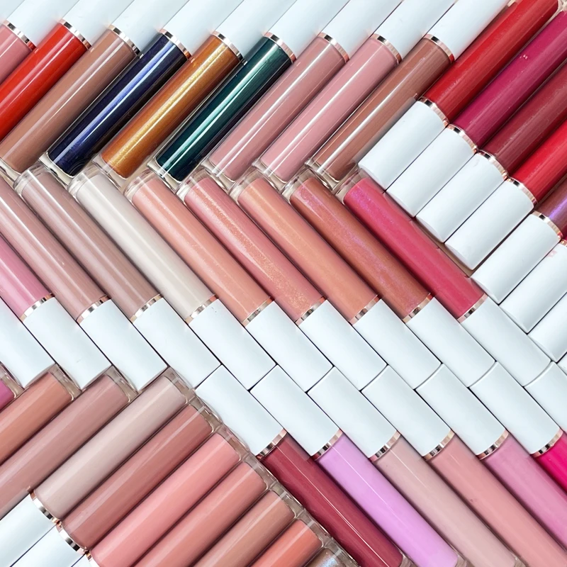 64 colors glossy vegan lip gloss wholesale custom lip gloss private label lip gloss