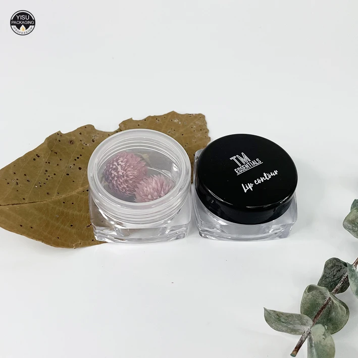 Wholesale 5g 10g 15g plastic cosmetic jar / mini sample jars / skin care products packaging