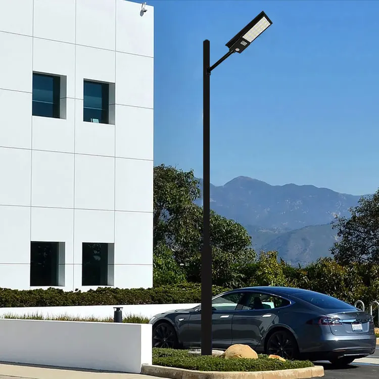 Smart daylight human radar photocel motion sensor all in one integrated solar street light with pir sensor