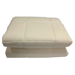 High quality natural wool filling cotton fabric bedding comforter bed