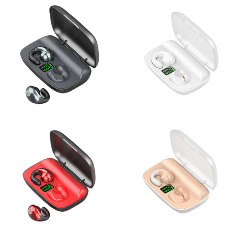 S19 Bone Conduction Headset TWS Mini BT Handsfree Wireless HD Call Earphones HiFi Stereo Sound Can charge your phone