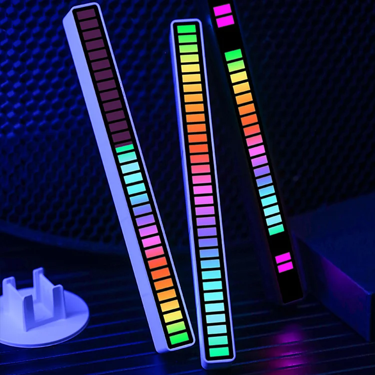 32 светодиода звукосниматель музыкальный ритм RGB Мечта изменение цвета беспроводная атмосферная комнатная лампа