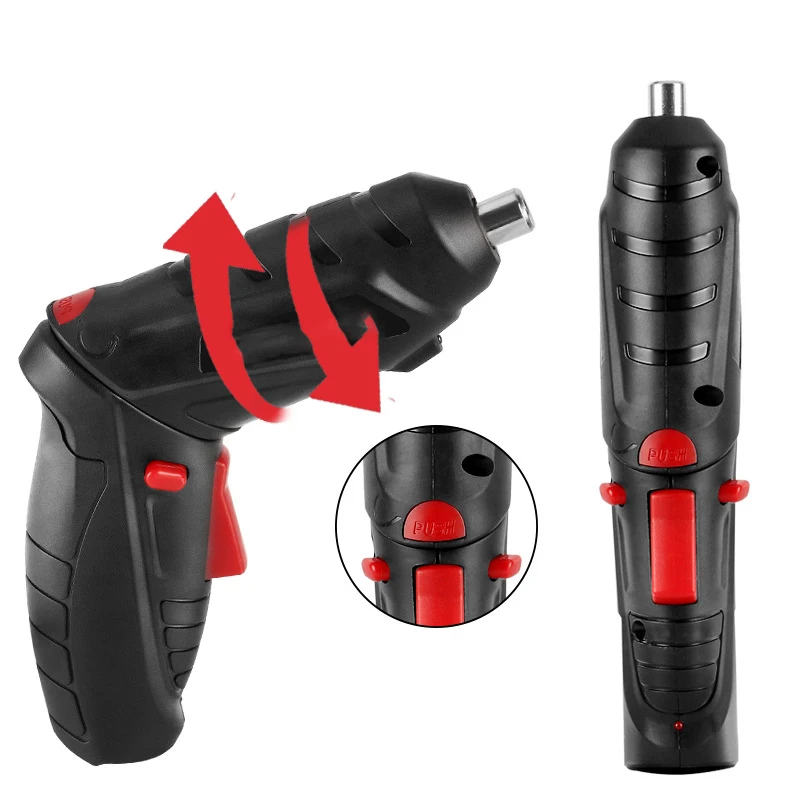 Electric Screwdriver Rechargeable Lithium Battery Cordless Electric Screwdriver Multifunctional Electric Drill DIY Power Tool