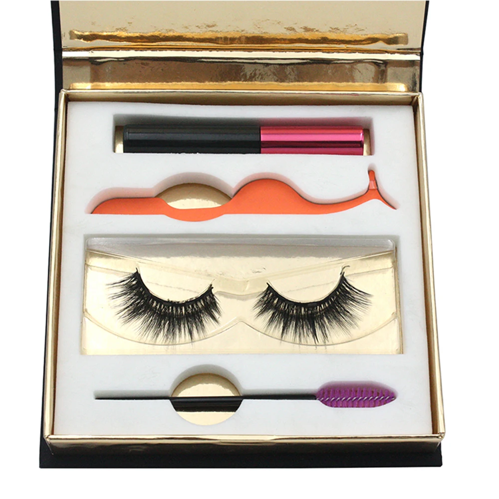Top quality false eyelashes magnetic eyelashes no glue magnetic eyelashes private label