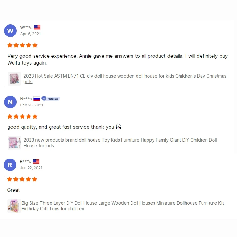 WF 2023 can children favorite doll house pink luxury DIY dollhouse Custom wholesale wooden pink doll house for girls gift