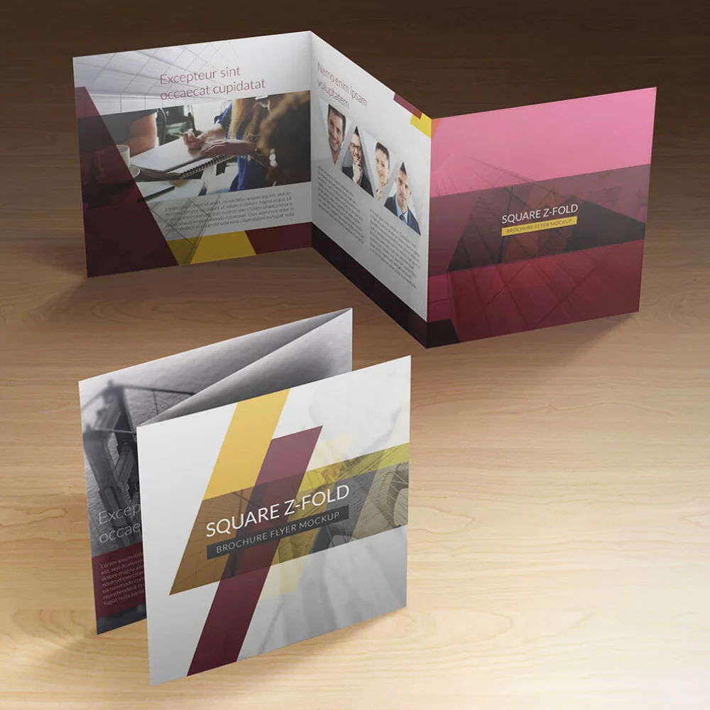 Custom Designed High Quality Full Color Brochures Folding Leaflets Pamphlets Brochure Printed On Demand