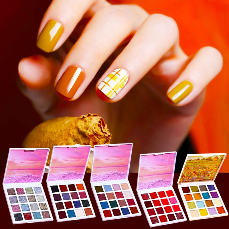 custom soak off high quality jello gel nail supplies mud solid cream palette nail gel polish