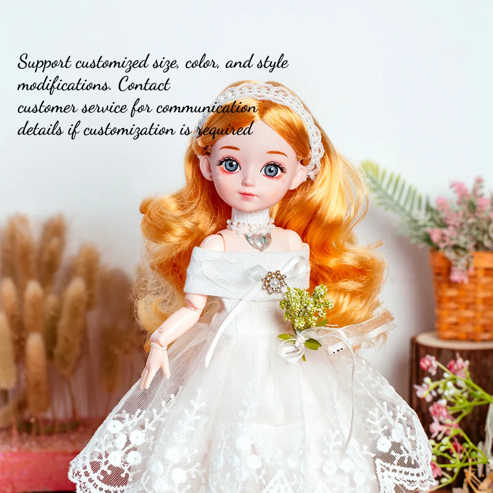 Fashion Doll Girl Play Pretend 12inch BJD 13joints Princess Doll