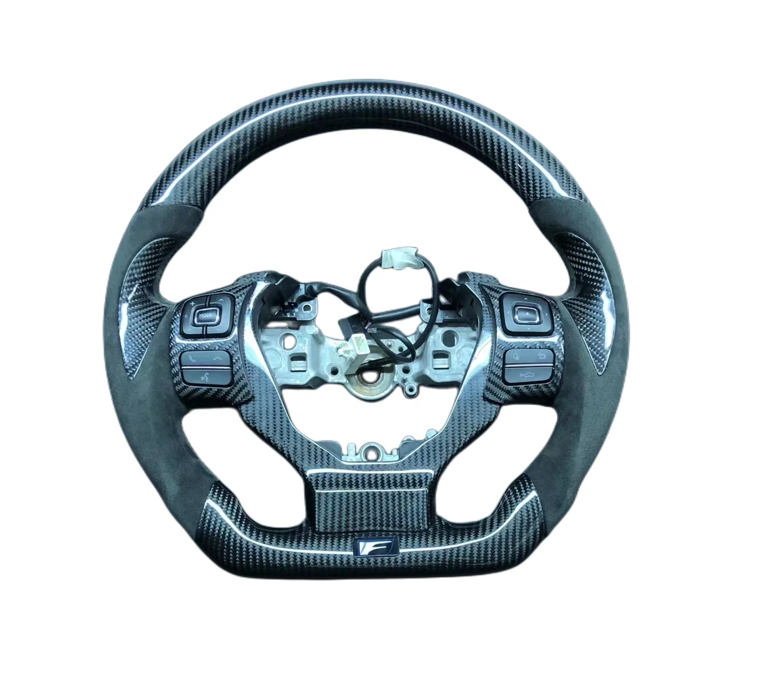 Customized carbon fiber steering wheel suitable for Lexus IS350  IS250 IS ES RX NX LS UX LC GS GX LX LC Alcartara steering wheel