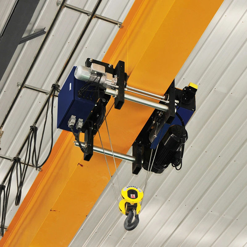 Single Girder 16 ton Overhead Crane Hoist Lift Electrical Bus Bars Remote Control