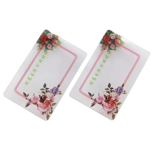 Programmable 144 byte 888byte NFC Chip Transparent Clear NFC Business Card