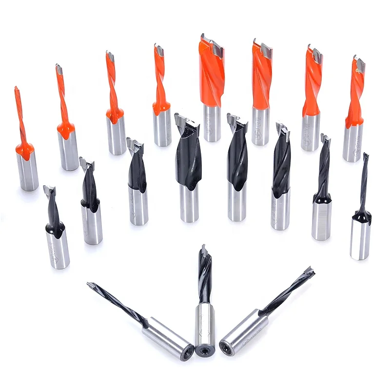 xgenl Wood Drill Bits for Woodworking Boring Dowel Hole Drilling Brad Point Carbide Tipped Hole Cnc Auger Bore Bits