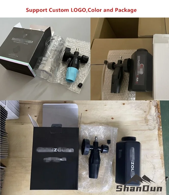 Пенная пушка SHANDUN для мойки давления, копья пены снега с быстрым соединителем 1/4 дюймов, генератор мыла