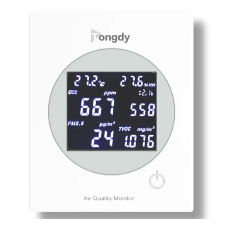 Indoor Air Quality in Office Buildings Detector  CO2  PM2.5 Temp Humidity TVOC HCHO CO  WELL RESET Certificate