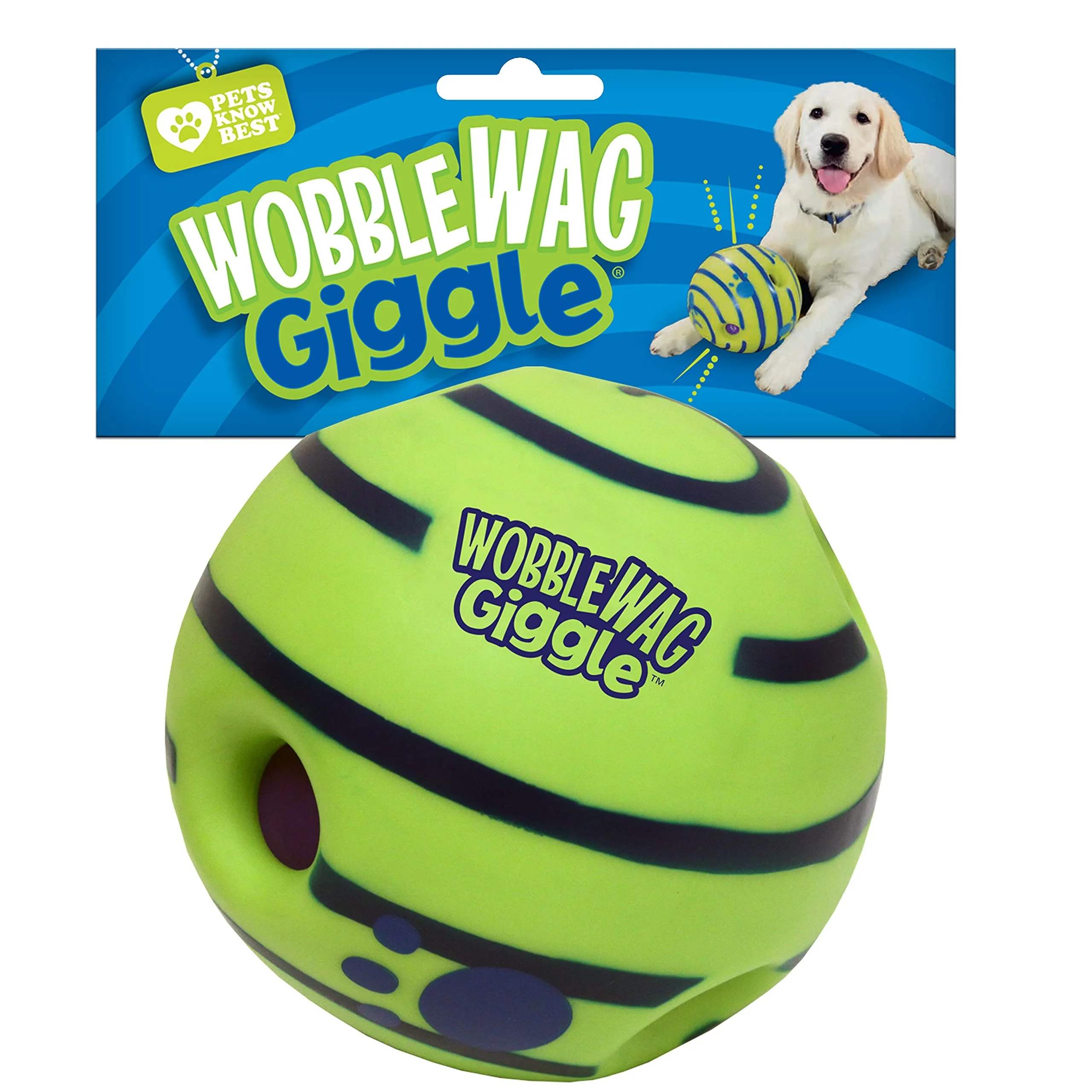 Pet supplies Manufacturer Durable Wobble Sound Dog Rolling Ball 8.8cm 10cm 14cm Toy wobble wag giggle ball interactive dog toy