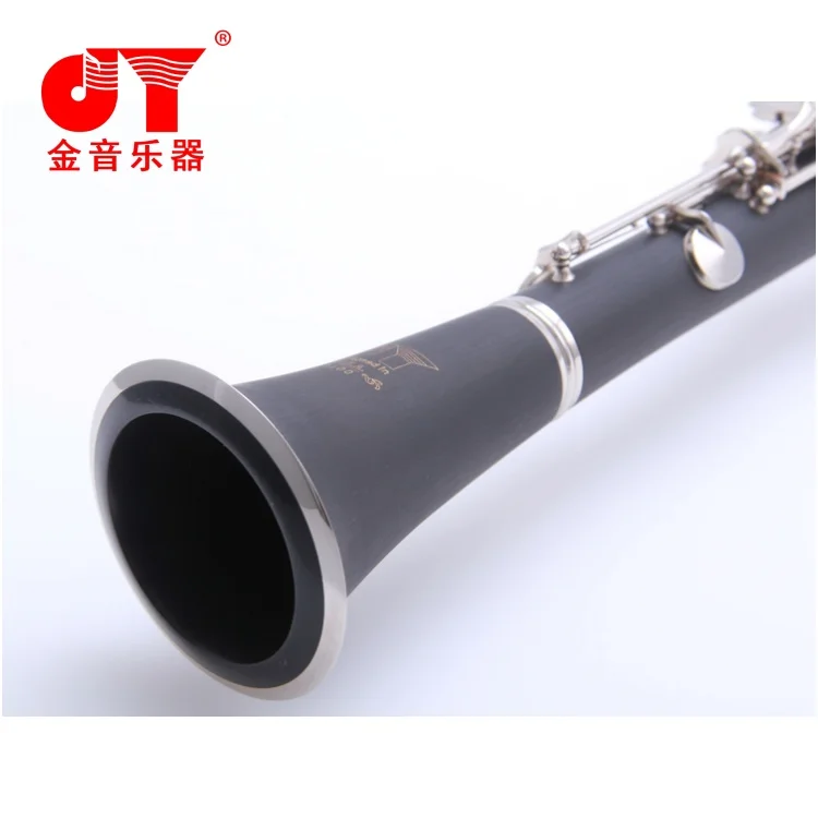 Professional Performance Grade Ebony Wood Silver Plated 17-Key Bb Clarinet