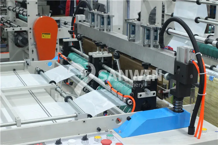 High Speed Disposable Garbage Trash Rubbish Plastic Bags On Roll Making Machine PE PP Rolling Bag Making Machine