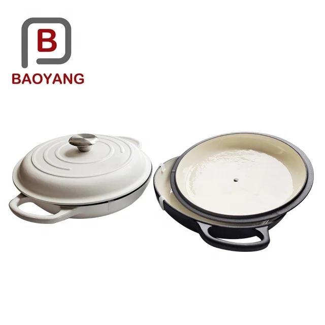 Eco-friendly enamel cast iron casserole