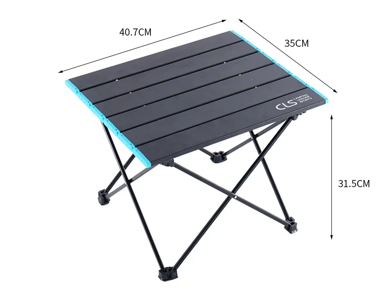 
New outdoor folding table mini portable climbing camping barbecue table 