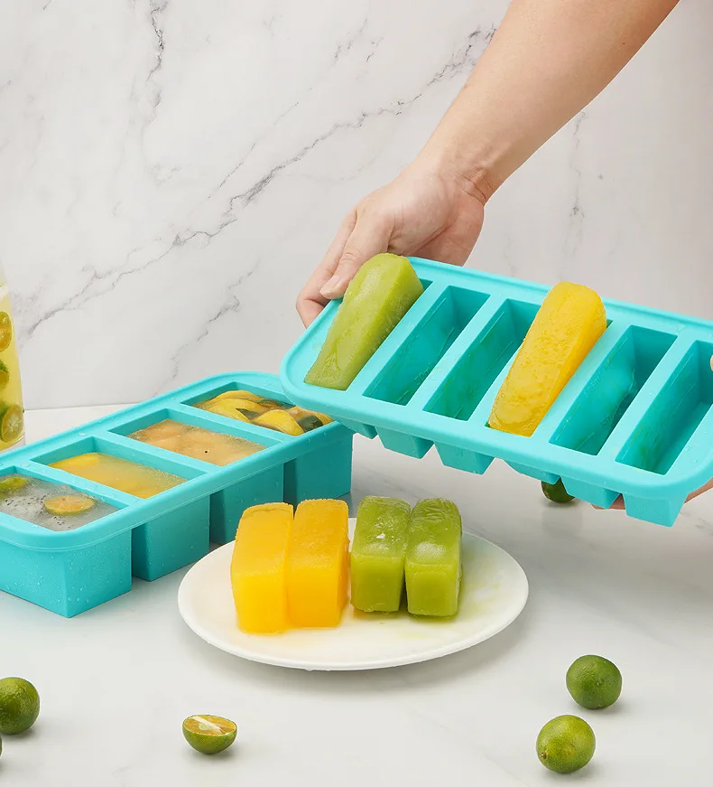 Ice Cube Extra Large Food Storage Container Sustainable OEM ODM Tray Fresh soup food storage silicone Freezing Mold