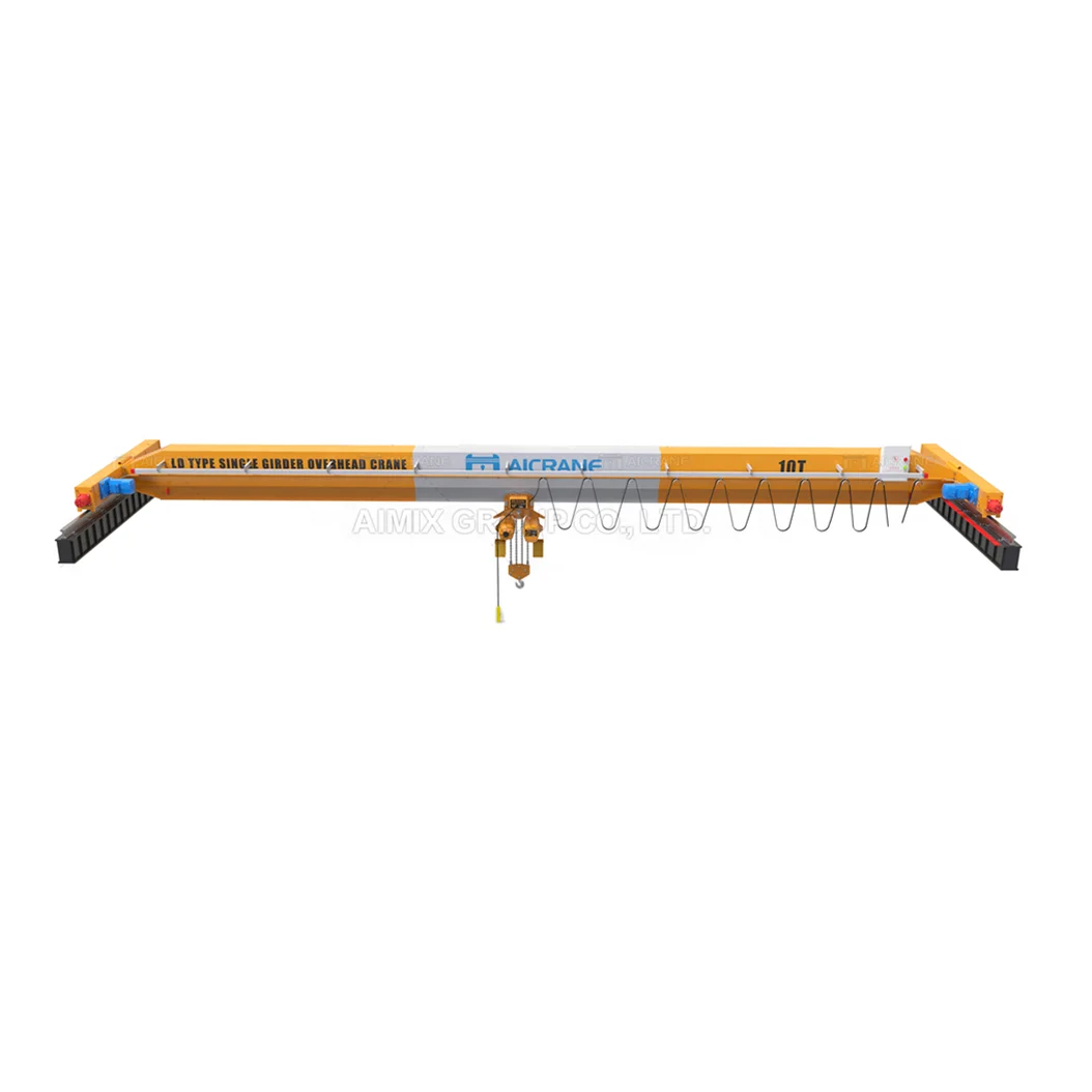 Single girder 5t 10t 30t overhead crane bridge crane with remote control