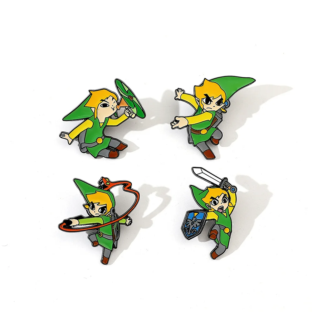 Эмалированные булавки Zelda со слезами королевства брошь из аниме с мультяшными героями металлическая значок нагрудный воротник ювелирный аксессуар подарки
