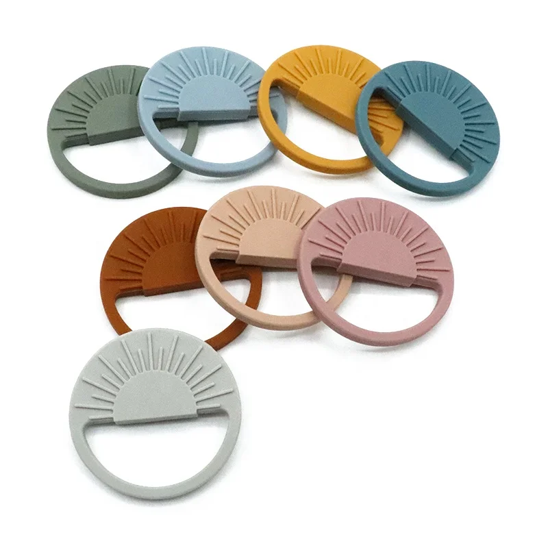 New Design Funny Silicone Sensory BPA Free Teething Toys Sun Baby Teether
