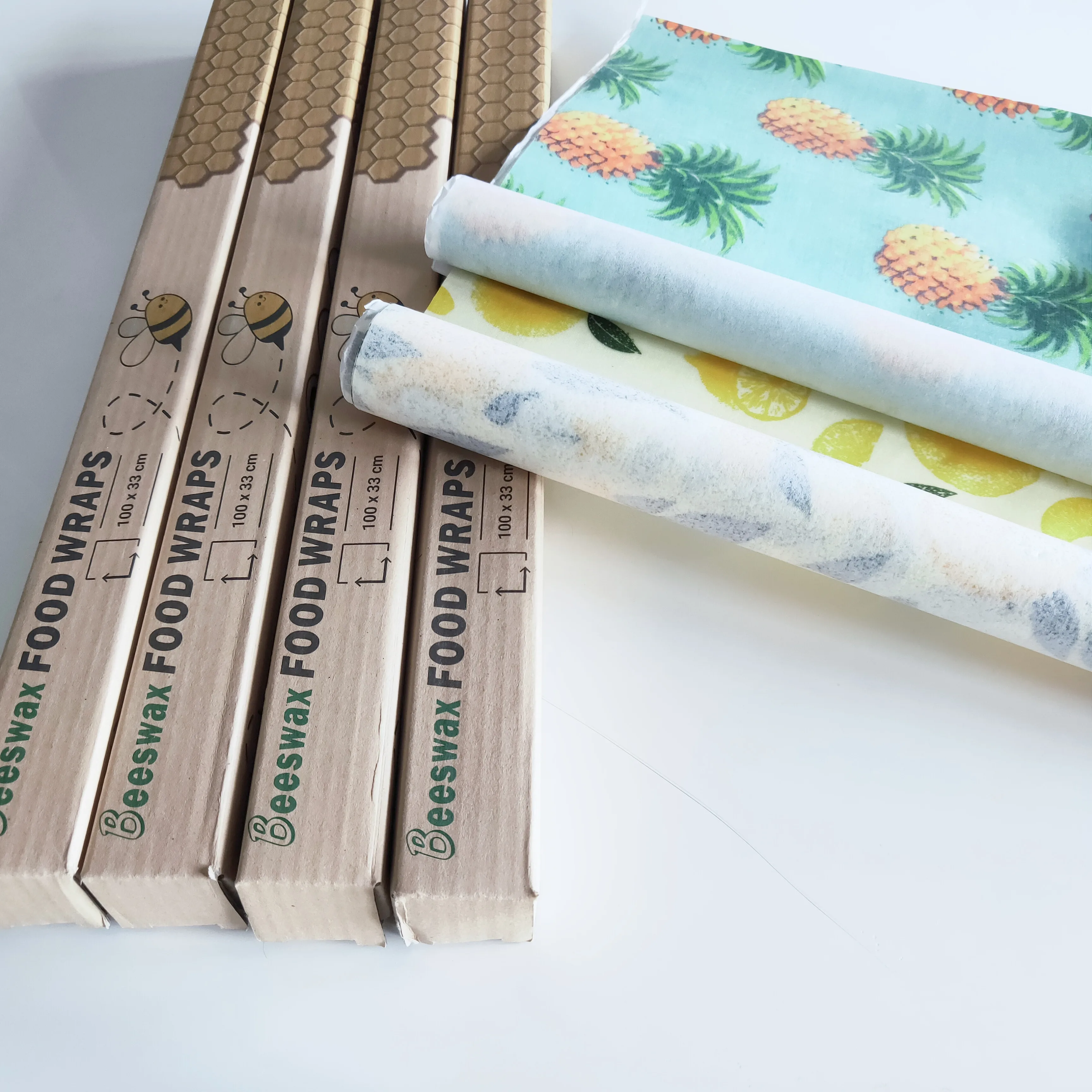 
Natural Washable Beeswax food wrap reusable beeswax food wrap roll sustainable eco friendly products 