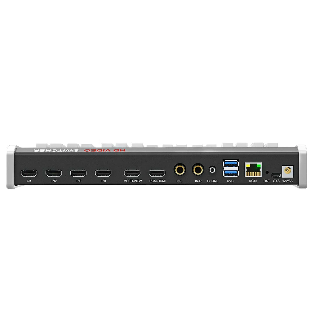 Oton Multi-camera Live production Video Switcher mixer with vertical streaming compete with Atem Mini Pro