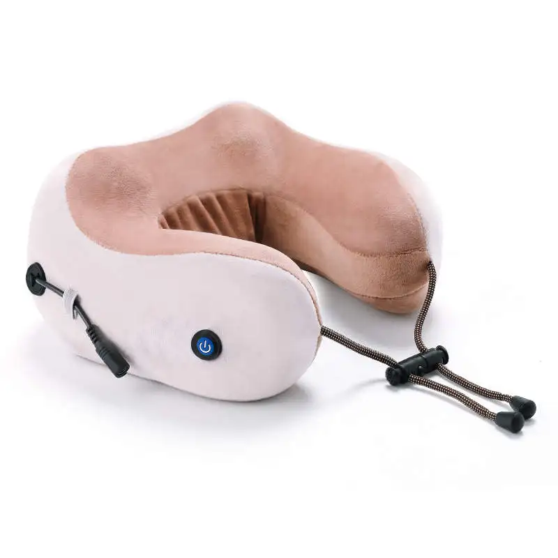 2022 Amazon Best Selling  Wholesale Rechargeable U-Shaped Pillow Electric Heated  Massage Products Neck Back Massage Pillow
