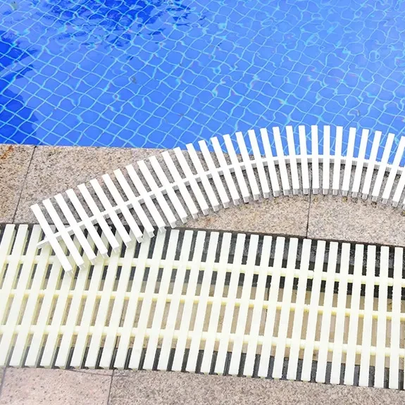 Swimming pool pvc grating pool gutter grating swimming pool overflow grating