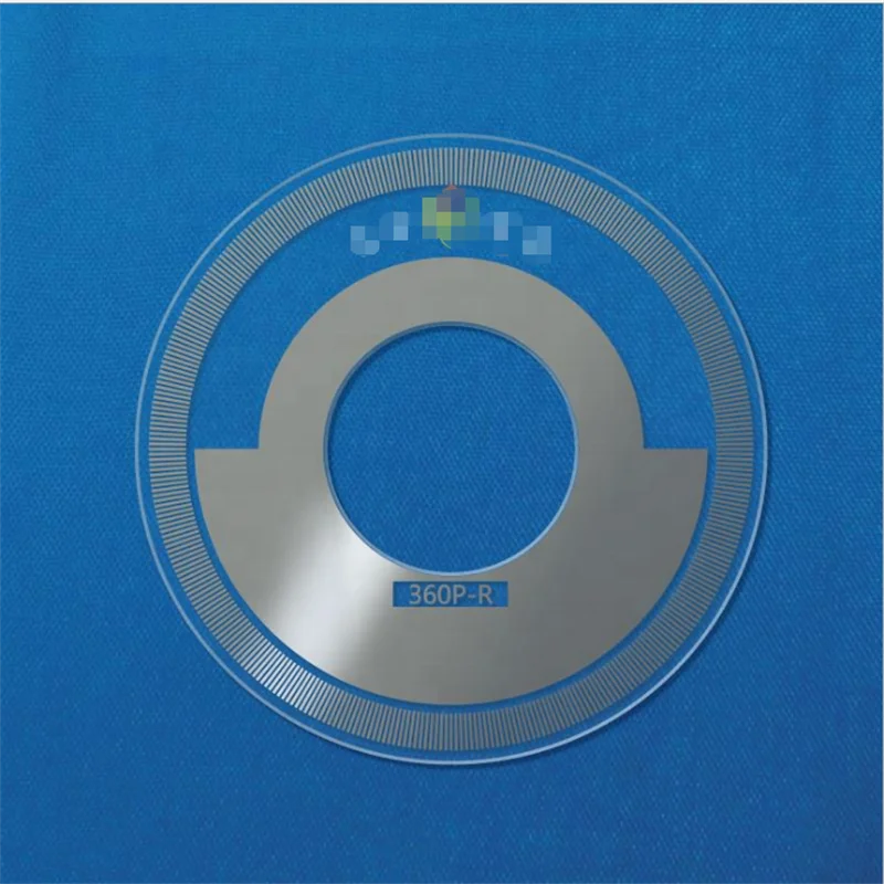 1/6 Photoelectric code disk manufactures encoder disk high accuracy high reflective optical glass encoding  2022