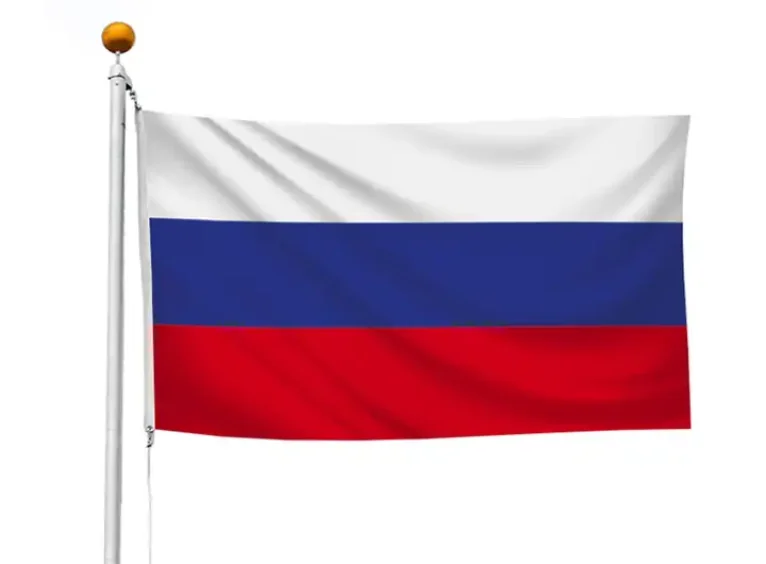 High Quality Three-Color National Flag White Blue Red Russian National Flag Wholesale Polyester Silk Banners for Insurance