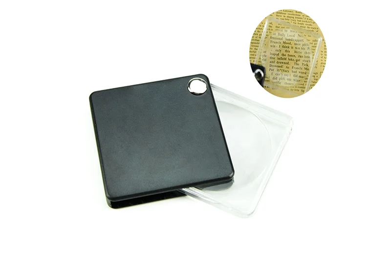 3x convenient ABS high-definition acrylic square lens magnifying glass MG85033