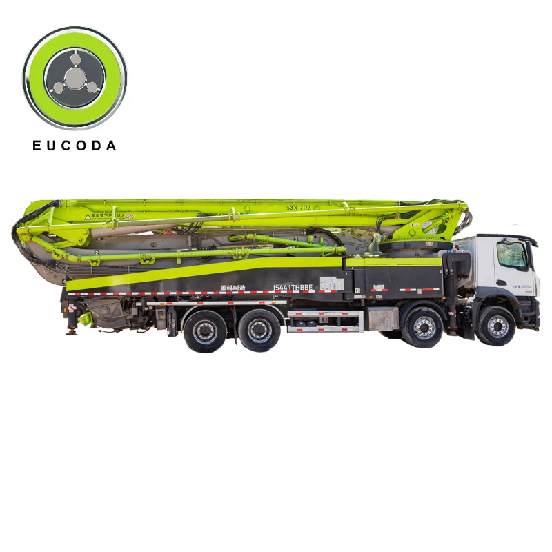 Good Price Of New Product 63M Hydraulic Pump Self Loading Concrete Mixer Truck With Pump