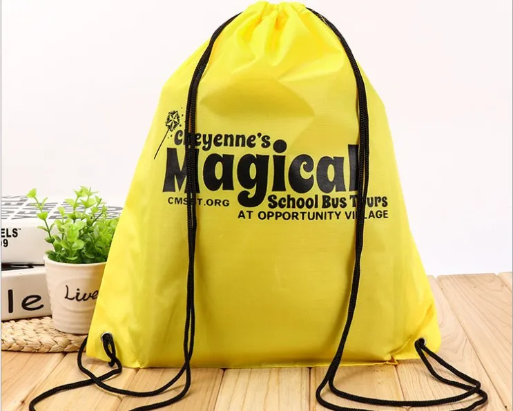 
ODM waterproof polyester drawstring bag backpack shoe bags 