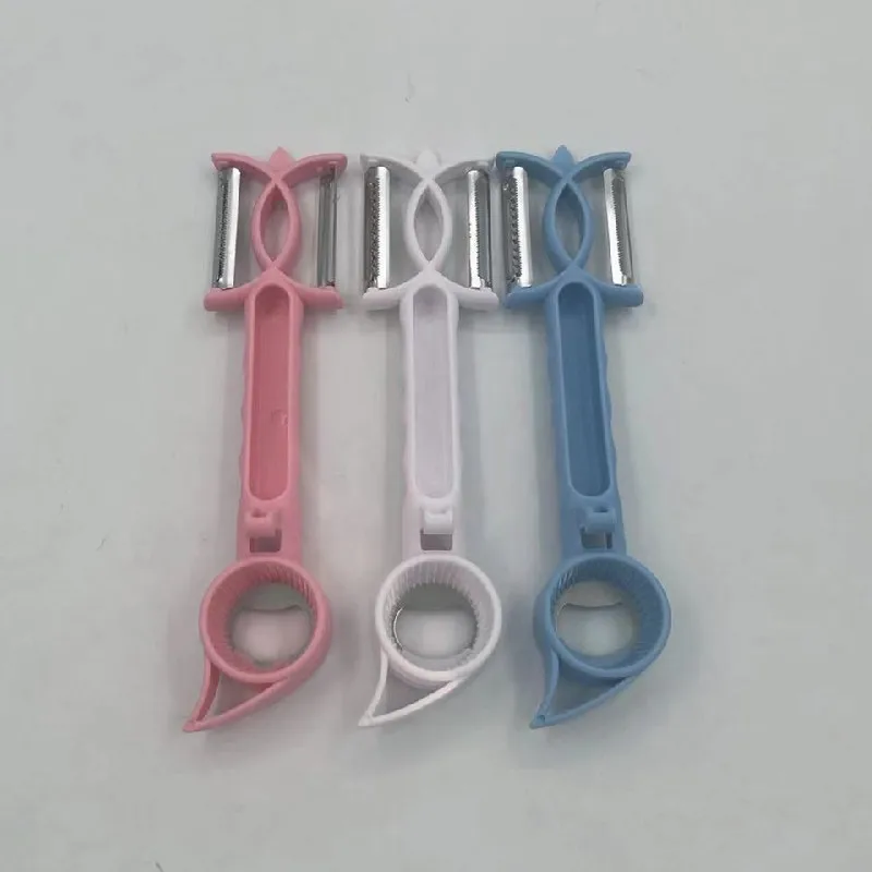 7 in 1 Peeler Beer Can Opener Kitchen Gadgets for Peeling Prining Twisting Shredding Multi Function Can Jar Opener