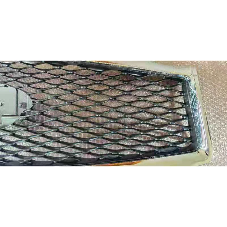 Gmax Changzhou Car Parts With Camera Hole Gray Inside Chromed Frame Car Front Bumpers Grill Grille For INFINITI Q50 2014-2017