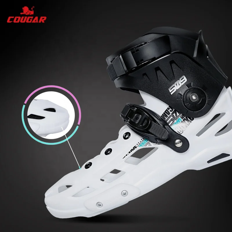 MZS509C Cougar Slalom Skates Inline Roller Skates Shoe For Adult Man Women Skating Club Shop Perfusion Pu Wheel Hard Shell Boot