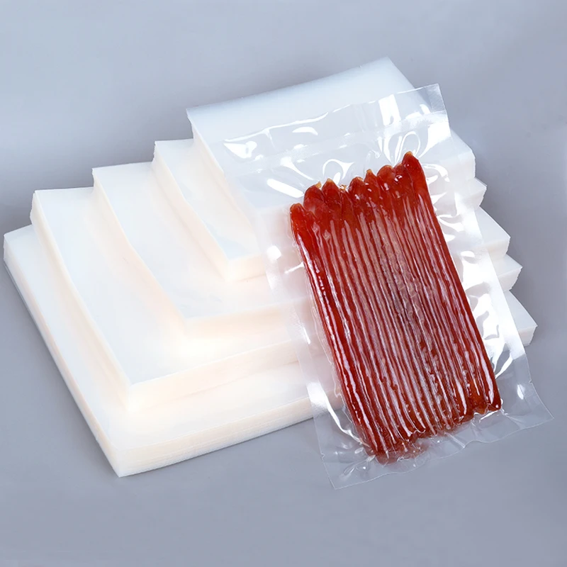 Customized printed Polyester film frozen seafood plastic bag commercial grade plastic food vacuum bag