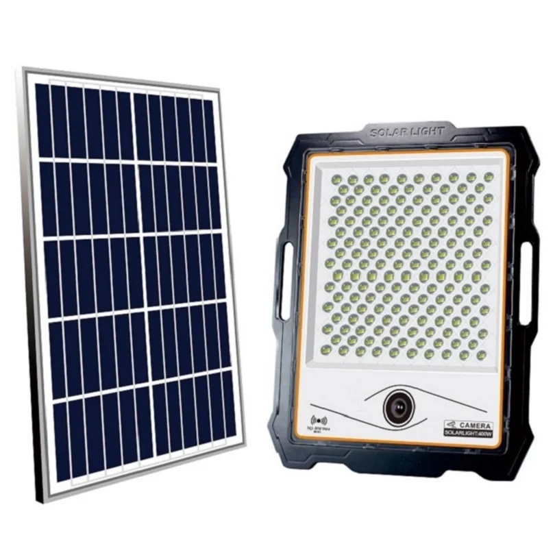 Hot selling solar flood light outdoor IP66 solar security led light with CCTV with camera motioin sensor