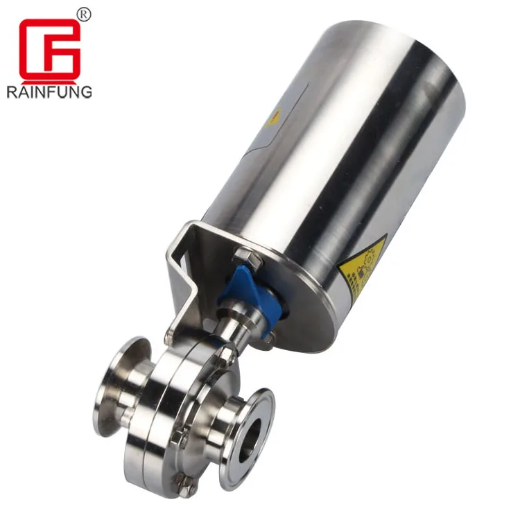 Сброса давления из нержавеющей стали для санитарно-технического оборудования производства Вэньчжоу клапан-бабочка Зажим Конец