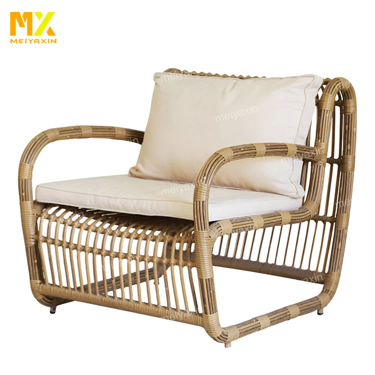 
MEIYAXIN rattan patio hotel glass garden table set(accept customized) 