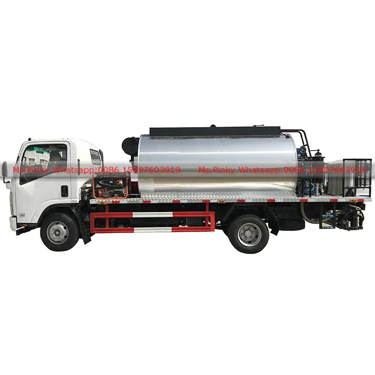 ISUZU ELF Asphalt Distributor Truck Asphalt Paver Spraying Machine Trucks Asphalt Spreader Road Paving Machine Bitumen Sprayer