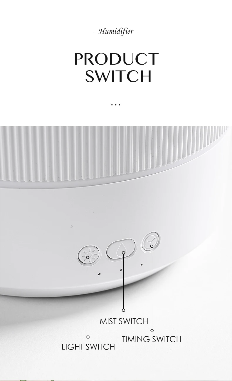 2023 desk newest design Ultrasonic Aroma Diffuser 7 colors LED changeable Light USB Essential Oil humidifier Diffuser