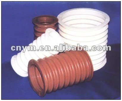 customizad molded silicone dust cover/auto rubber bellows flexible rubber bellow hose