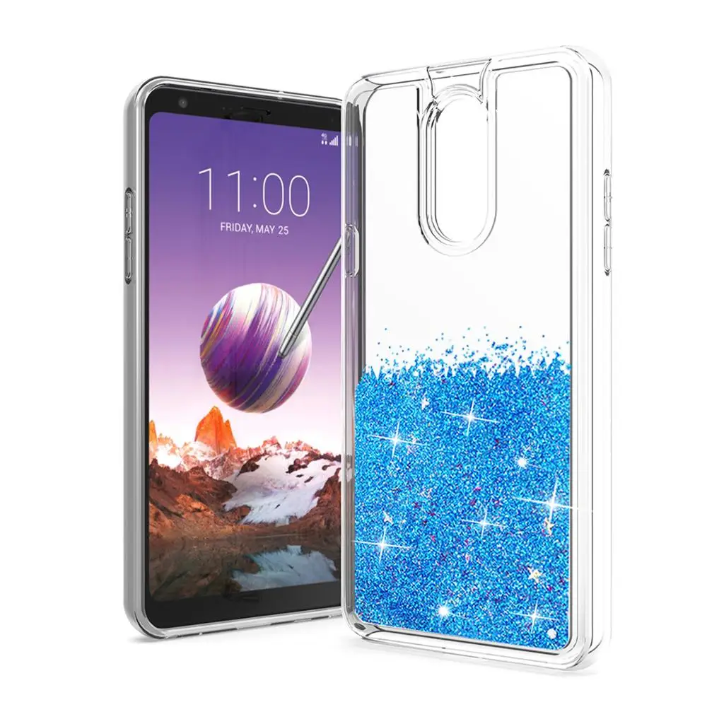 
Luxury glitter phone case shockproof Girly quicksand phone case for LG stylus 5 for moto 
