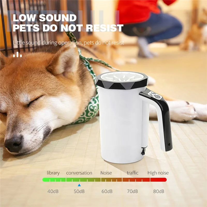 
Pet Supplies Wholesale Portable Automatic Pet Feet Washing Cup Dogs Foot Washer Dog Paw Cleaner 