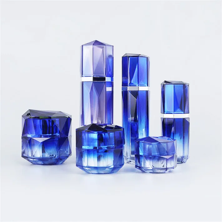 Deluxe 30ml 50ml100ml squeeze pump empty acrylic cosmetic products face lotion cream bottle packaging set