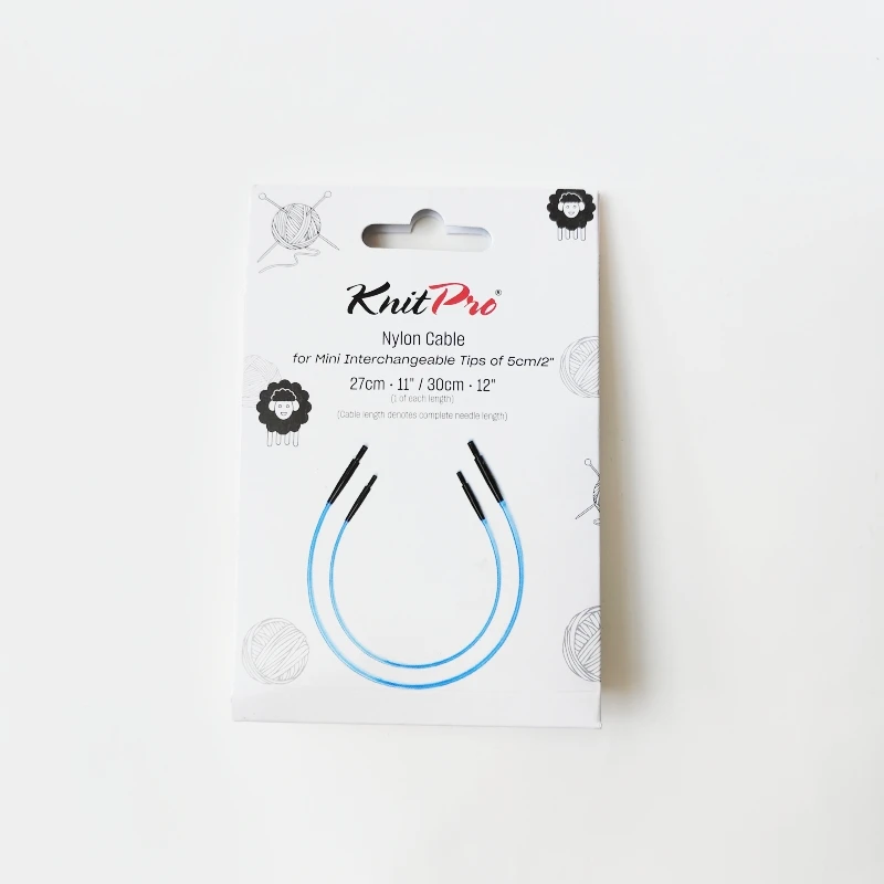 Knitpro Denim Birch Interchangeable Circular 5 cm  Short Needle Tips 3.0mm-6.0mm Knitting Tool